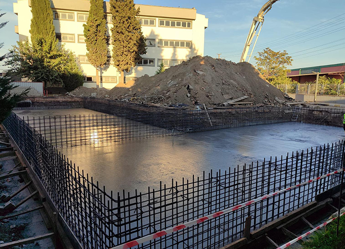 Baski Prefabrik Ek Hizmet Binası Projesi