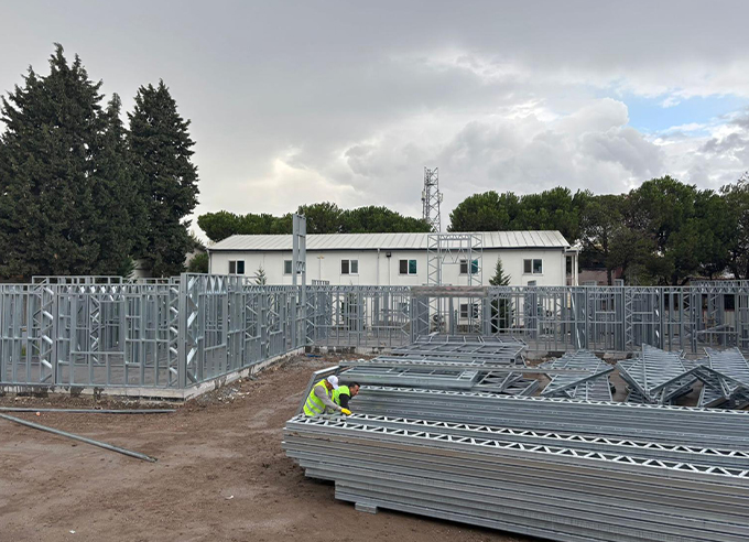 Baski Prefabrik Ek Hizmet Binası Projesi