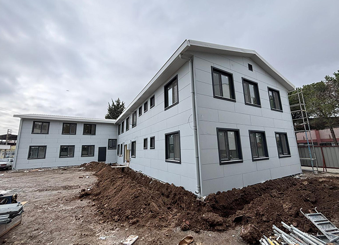 Baski Prefabrik Ek Hizmet Binası Projesi