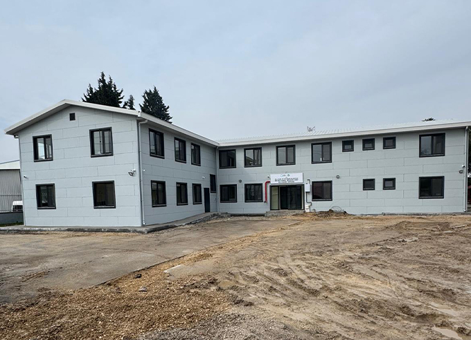 Baski Prefabrik Ek Hizmet Binası Projesi